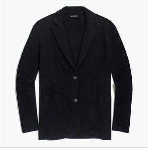 J Crew Factory black sweater blazer size medium